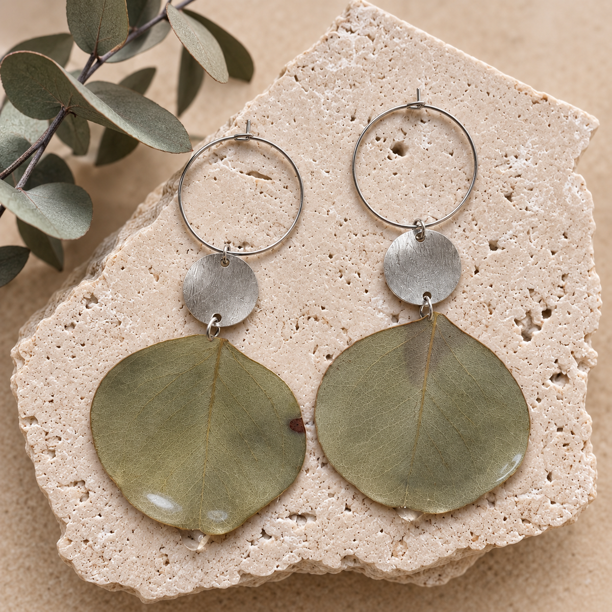 The Gum Leaf Earrings