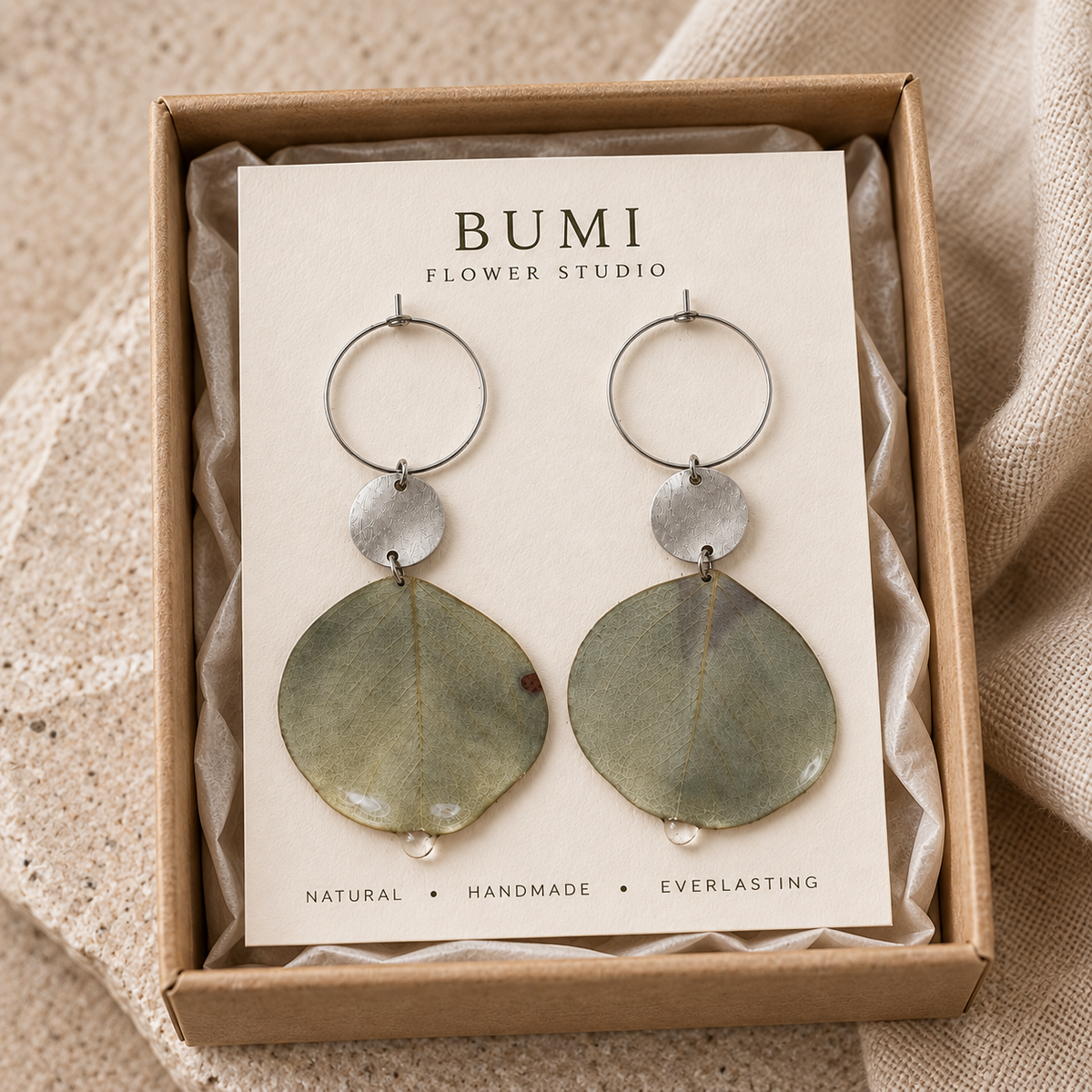 The Gum Leaf Earrings